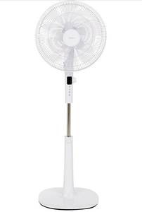 lot 4657 image: Amazon Basics Oscillating Dual Blade Standing Pedestal Fan with Remote - Quiet DC Motor, 16-Inch