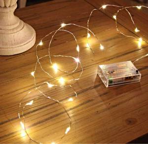lot 4692 image: Led Fairy Lights Battery Operated, Mini Battery Powered Copper Wire