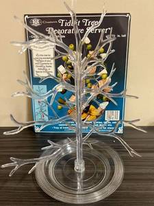 lot 4737 image: 1984 Chadwick-miller Clear Plastic Tidbit Gumdrop Tree Server 12.5 In Orig Pkg