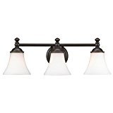 lot 579 image: Hampton Bay 3-Light Crawley Oil Rubbed Bronze Vanity Fixture