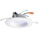 lot 604 image: 5 in. and 6 in. Matte White Recessed Retrofit Baffle-Trim LED Module 80 CRI, 4000K