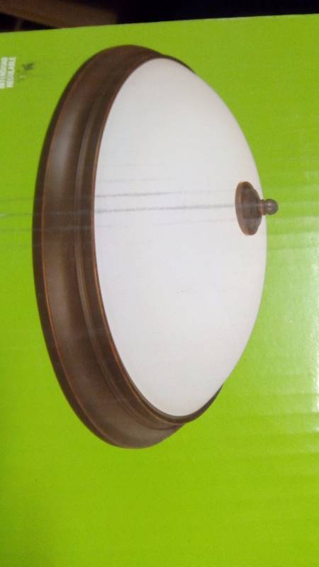 lot 611 image: 13 in. Brushed Nickel LED Flush Mount