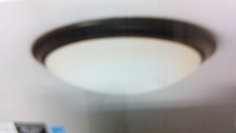 lot 619 image: Hampton Bay 13 in. Oil-Rubbed Bronze LED Flushmount