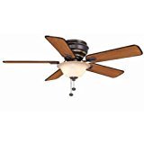 lot 668 image: Hampton Bay Hawkins 44 In. Tarnished Bronze Ceiling Fan