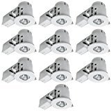 lot 722 image: Globe Electric 90540 4-Inch Recessed Lighting Kit Combo-Pack,10-Pack, White
