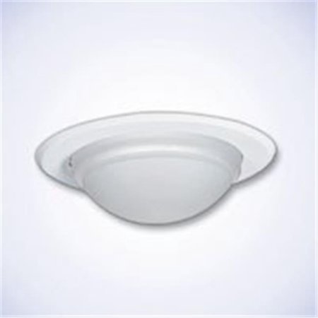 lot 725 image: Halo 5054PS, 5 Trim Showerlight White Trim with Frosted Dome Diffuser