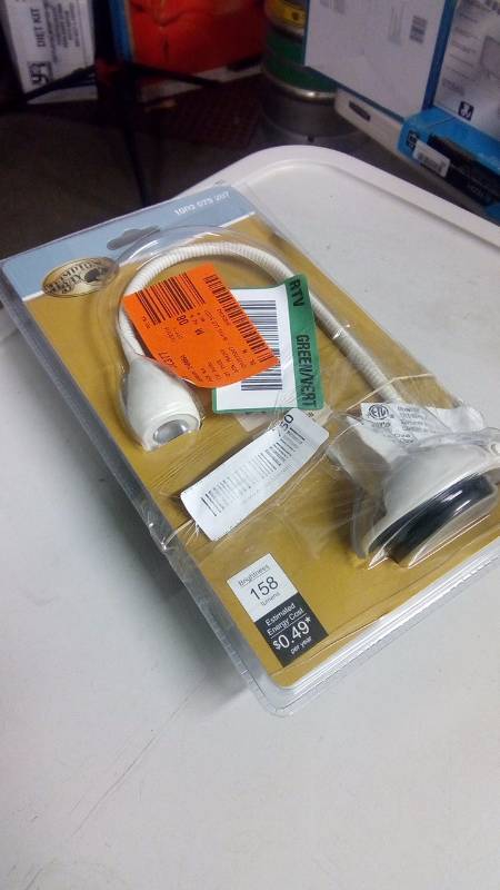 lot 750 image: Hampton Bay White LED Suction Cup Lamp