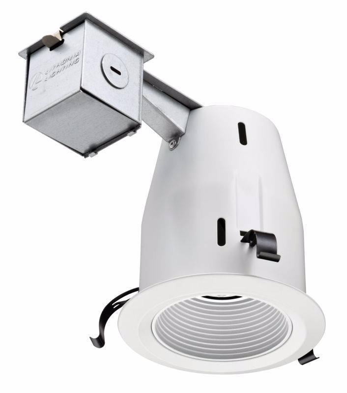lot 759 image: Lithonia LK4BMW 4-Inch Recessed Baffle Kit, Matte White