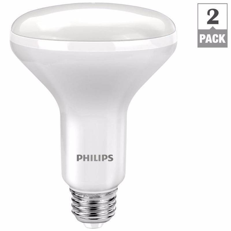 lot 802 image: 65W Equivalent Soft White BR30 LED Light Bulb (2-Pack)