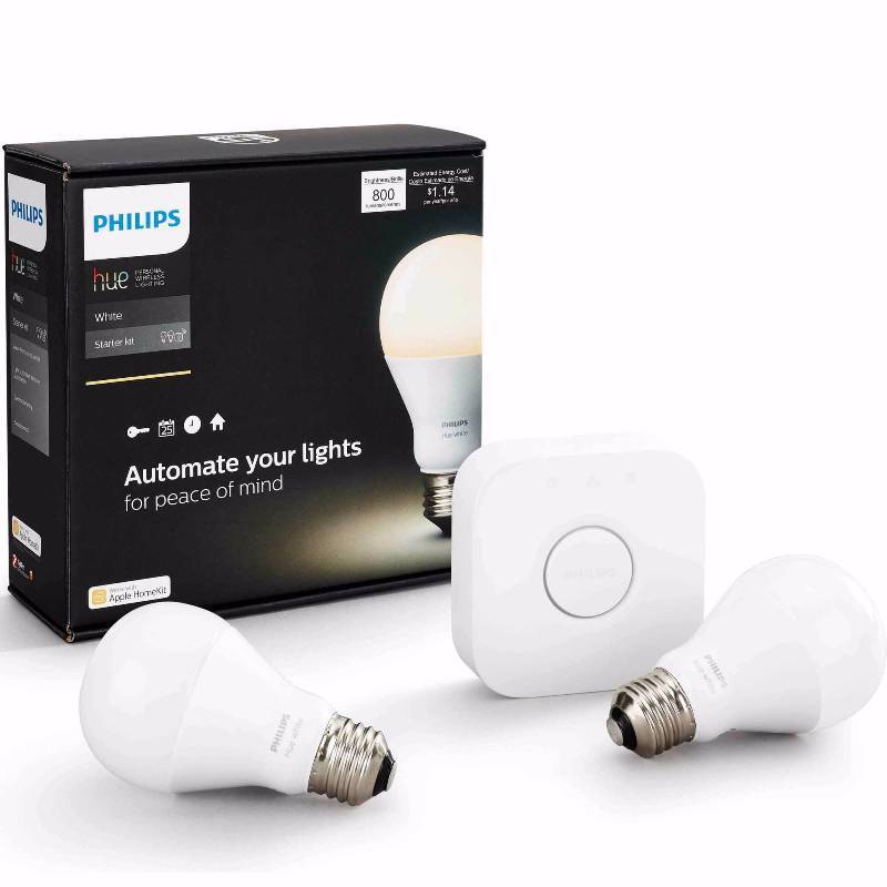 lot 804 image: Philips 455287 A19 Starter Kit, Hue White