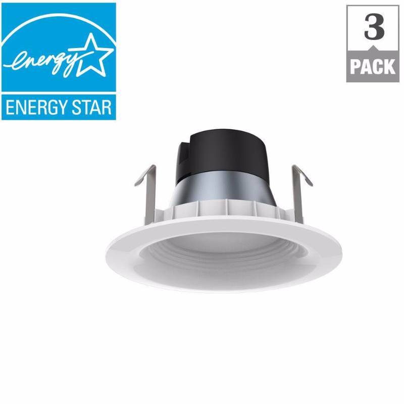 lot 842 image: 65W Equivalent Soft White BR20 E26 Dimmable Downlight LED Light Bulb (3-Pack)