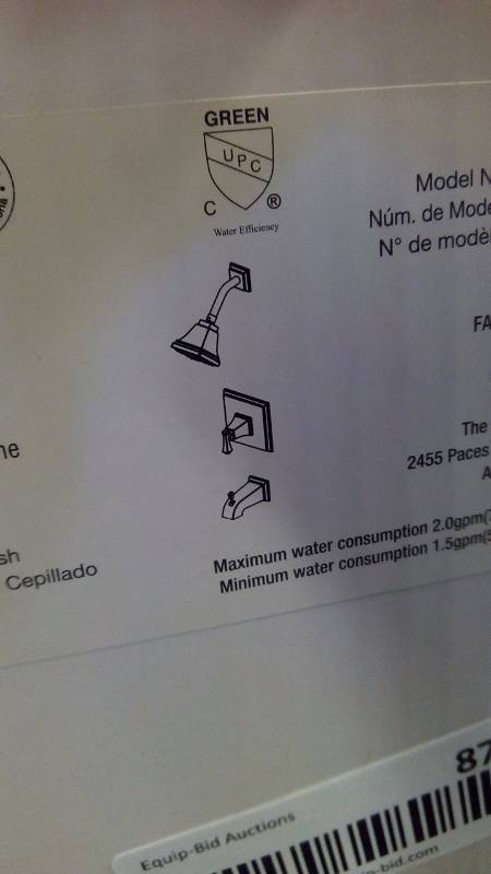 lot 870 image: Exhibit Tub and Shower Faucet Trim