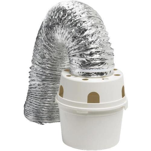 lot 931 image: Dundas Jafine TDIDVKZW ProFlex Indoor Dryer Vent Kit with 4-Inch by 5-Foot ProFlex Duct