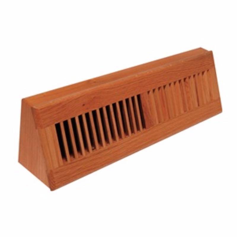 lot 939 image: Decor Grates WL18BB Natural Oak Baseboard Register, 18-Inch