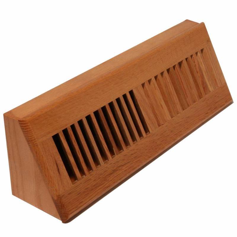 lot 940 image: Decor Grates WL18BB Natural Oak Baseboard Register, 18-Inch