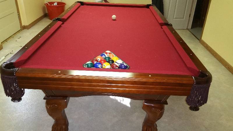 full size slate pool table