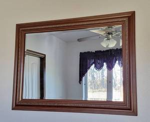 lot 105 image: Beveled Framed Mirror - 44 x 31