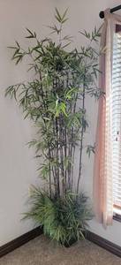 lot 124 image: 86 Tall Faux Bamboo Floor Tree