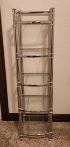 lot 222 image: Chrome 5 Teir Shelf - 13.5 x 14 x 50 - Matches Lot 226