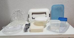 lot 229 image: Plastic Storage Containers and Serving Trays