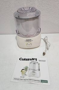 lot 244 image: Cuisinart Automatic Frozen Yogurt, Ice Cream and Sorbet Maker- Model Ice-20 Series