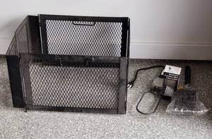 lot 479 image: Outdoor Firepit Sheild, Grill Brush, Grill Light and Igniter