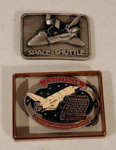 lot 304 image: NASA Belt Buckles