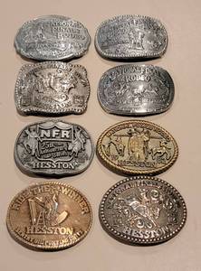 lot 318 image: Hesston Belt Buckles