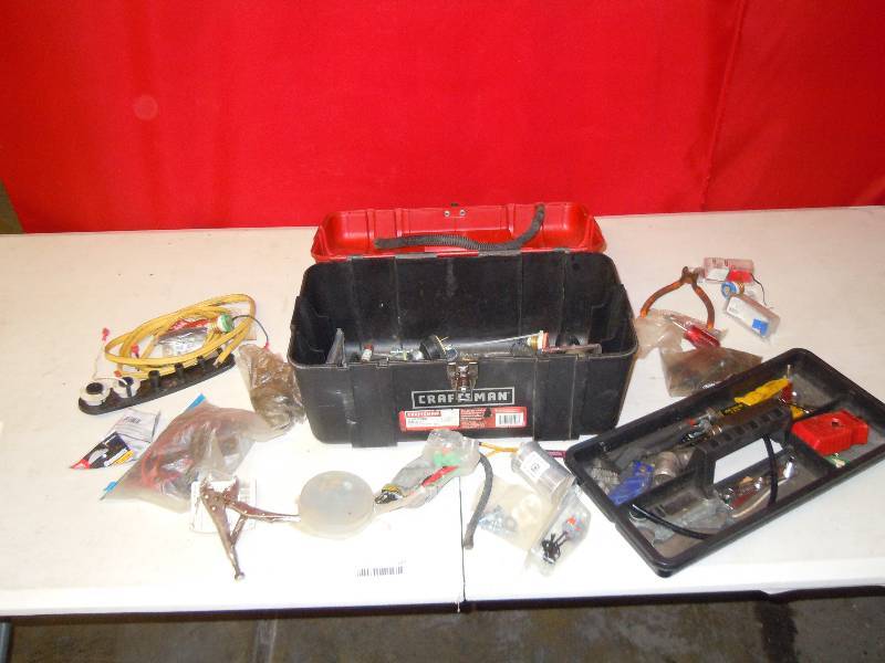 lot 178 image: Toolbox with contents include