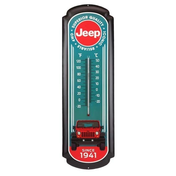 lot 3 image: Red Jeep Oversized Thermometer