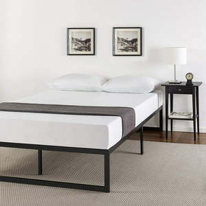 lot 364 image: Zinus Abel 14 Inch Metal Platform Bed Frame  Mattress Foundation  No Box Spring Needed  Steel Slat Support  Easy Quick Lock Assembly, King