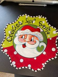 lot 374 image: Cookies for Santa Plate