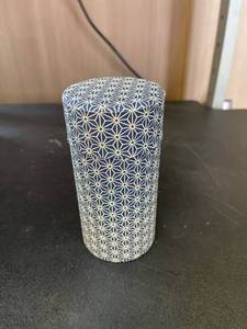 lot 385 image: Fabric Covered Tin Tea Container - 5 oz.