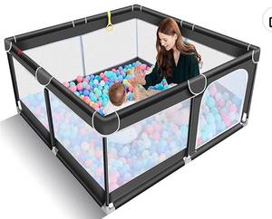 lot 28159 image: Baby Playpen, black, 50x50