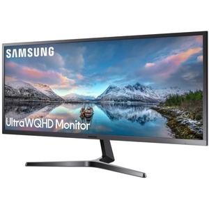 lot 28177 image: SAMSUNG 34-Inch SJ55W Ultrawide Gaming Monitor, POWERS ON (LS34J550WQNXZA) 75Hz Refresh, WQHD Computer Monitor, 3440 x 1440p Resolution, 4ms Response, FreeSync, Split Screen, HDMI, Black Screen Estes tested turns on