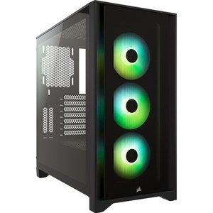 lot 28204 image: CORSAIR - iCUE 4000X RGB Tempered Glass Mid-Tower