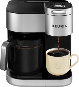lot 28212 image: Keurig - K Duo Special Edition Single Serve K-Cup Pod Coffee Maker - Silver