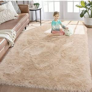 lot 56866 image: RUGTUDER Fluffy Rug for Bedroom, 3x5 Ft,White Fuzzy Rugs for Kids Room, Small Soft Area Rug for Living Room, Shag Carpet for Teen Girls Indoor Floor, Plush Furry Throw Rug for Home Decor,Bedside Rug