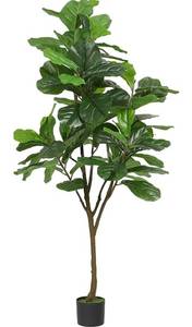 lot 56876 image: VIAGDO Artificial Fiddle Leaf Fig Tree 6ft Tall 86 Decorative Faux Fiddle Leaves Fake Fig Silk Tree in Pot Artificial Tree for Home Office Living Room Bathroom Corner Decor Indoor