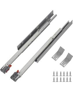 lot 56889 image: OCG Undermount Drawer Slides 21 inch (1 Pair), Full Extension Soft Close Concealed Drawer Runners, Come W Mounting Screws and Brackets, 1 Pair