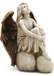 lot 56900 image: retails for 42.99 Angel Sitting on Stones