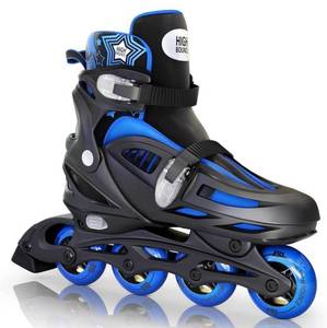 lot 56924 image: High Bounce Adjustable Inline Skate for Adults and Kids Lightweight Skates with Smooth Gel Wheels