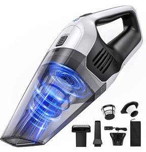 lot 56925 image: Cordless Handheld Vacuum Cleaner, 8000Pa Strong Suction Hand Held Vacuum with 25-30Mins Long Runtime Rechargeable Battery Lightweight Hand Vacuum for Home and Car Carpet Stairs Pet Hair Deep Cleaning