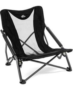 lot 56950 image: Cascade Mountain Tech Camping Chair - Low Profile Folding Chair for Camping, Beach, Picnic, Barbeques, Sporting Event with Carry Bag