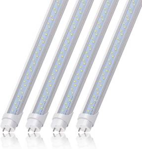 lot 57001 image: Kihung T8 Led Bulbs 4 Foot, 4 Packs, 24W, 3120LM 6000K, Daylight White Led Tube Lights 4ft, Ballast Bypass, Dual-end Powered, T8 T10 T12 Led 4ft Replacement Fluorescent Bulbs, V Shape Led T8