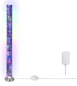 lot 57038 image: LKUA Modern Living Column Floor Lamp, LED Corner Standing Tube Floor Lamp, Decorative Elegant Design Metal Exposed Rope Floor Lamp for Living Room, Bedroom, Office, Christmas, Wedding
