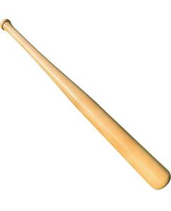 lot 57051 image: Genuine Solid Beech Wood Baseball Bat - 27 Inch 23 Oz - Tball Bat, Self Defense, Weight Training, and Pickup Games - Classic and Timeless Design - KOTIONOK