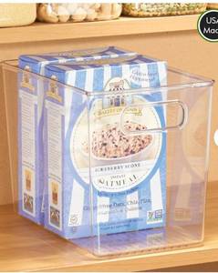 lot 57052 image: retails for 80.99 mDesign Plastic Storage Container Bin with Handles - Bathroom Cabinet Organizer 10x6.5x8- 8 Pack - Clear