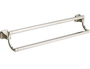 lot 57060 image: Retail $137 American Standard 3749000.013 Townsend 24-Inch Double -Towel Bar, Polished Nickel