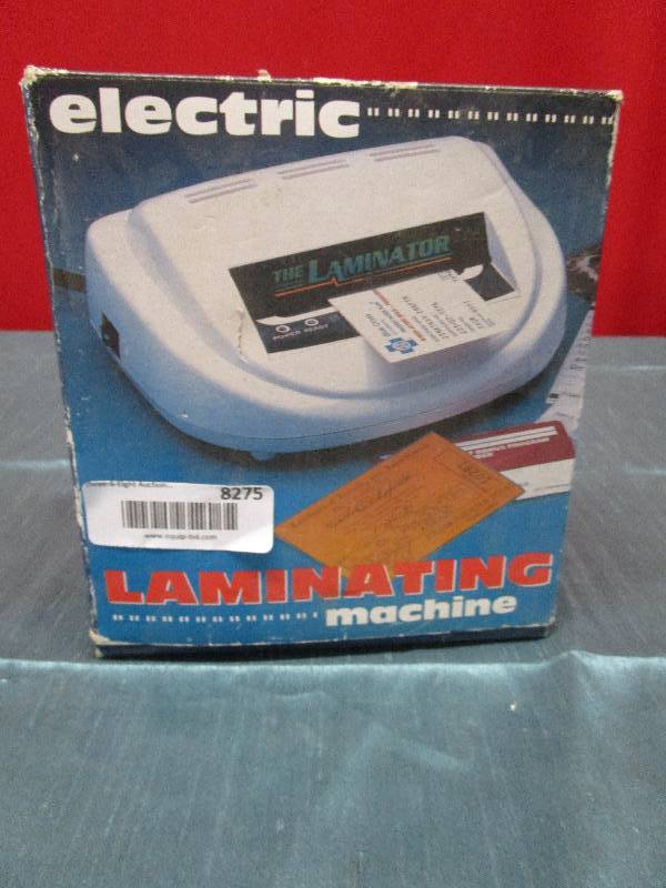 lot 8275 image: Electric laminating machine